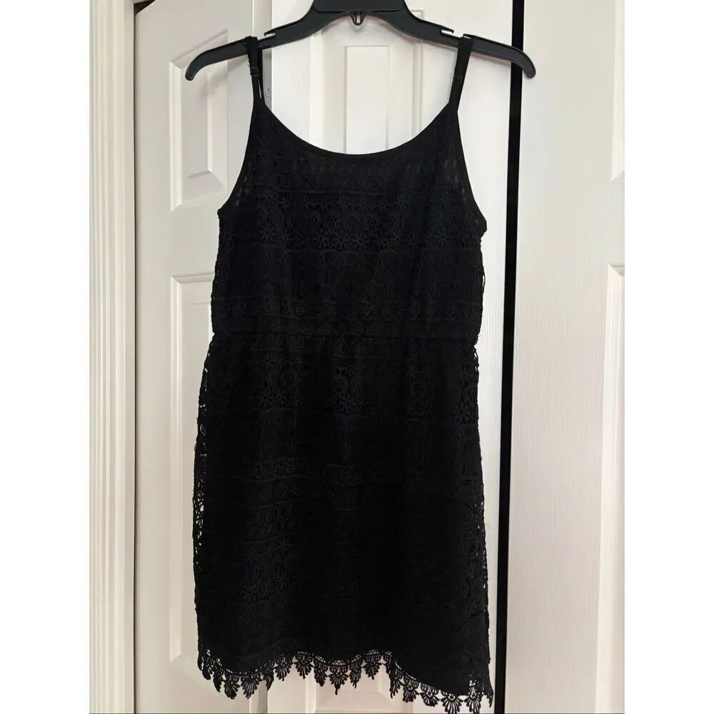 ***** 5 for $25 Divided Black Lace Dress